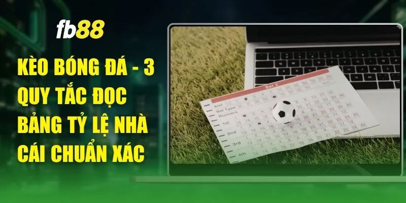 Kèo Bóng Đá - 3 Quy Tắc Đọc Bảng Tỷ Lệ Nhà Cái Chuẩn Xác